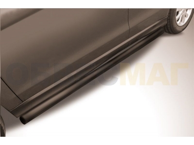 Пороги труба 57 мм чёрная для Mitsubishi ASX № MAS14-010B