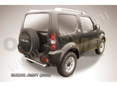 Защита заднего бампера 57 мм серебристая для Suzuki Jimny № SJ009S