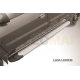 Пороги алюминиевые Slitkoff Optima Silver для Lada Largus 2012-2021