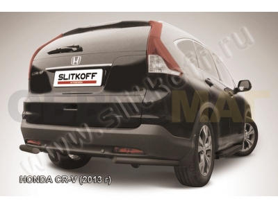 Уголки 57 мм чёрные Slitkoff для Honda CR-V 2012-2015