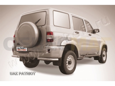 Уголки 57 мм серебристые Slitkoff для УАЗ Патриот 2005-2014