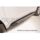 Пороги алюминиевые Slitkoff Luxe Black для Toyota Land Cruiser Prado 150 2013-2017