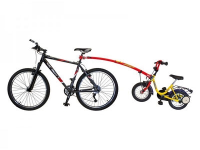 Прицепное устройство детского велосипеда к взрослому TrailGator красное