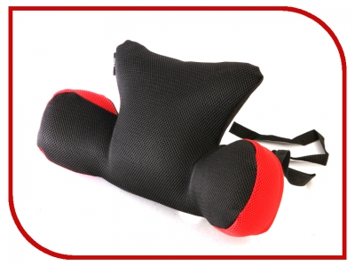 Подушка для поддержки поясницы серия Embrace красно/черная латекс