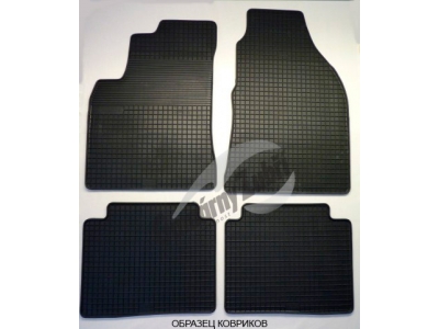 Коврики в салон Gumarny Zubri резиновые черные для Audi Q7 2015-2021