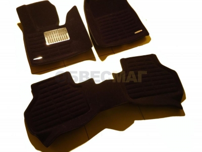 Коврики текстильные 3D Pradar XL чёрные для BMW X4 F26 № SI 19-00269
