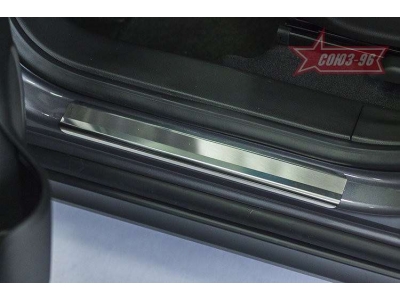Накладки на пороги без логотипа Союз96 для Chevrolet Orlando 2011-2021