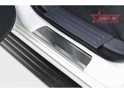 Накладки на пороги без логотипа Союз96 для Ford Ranger 2012-2015