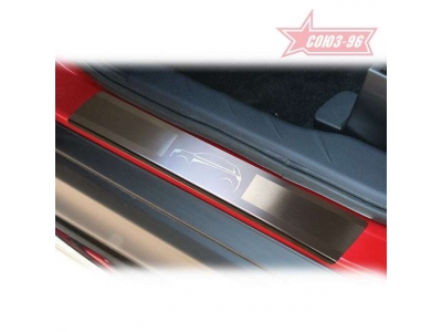 Накладки на пороги без логотипа Союз96 для Mitsubishi ASX 2013-2021