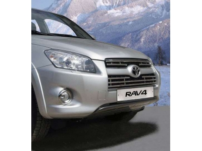 Накладка решётки радиатора нижняя 16 мм черные заглушки Союз96 для Toyota RAV4 Длинная база 2009-2013