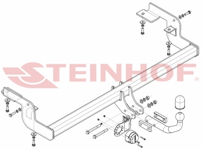 Фаркоп Steinhof шар A на седан и хетчбек для Citroen C5 2004-2008