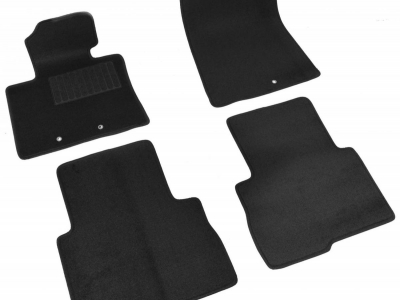Коврики текстильные SV-Design чёрные для Kia Sorento № 2930-UNF3-14M