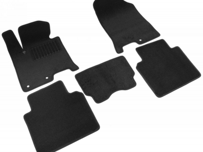 Коврики текстильные SV-Design чёрные для Hyundai i40 № 2433-UNF3-15M