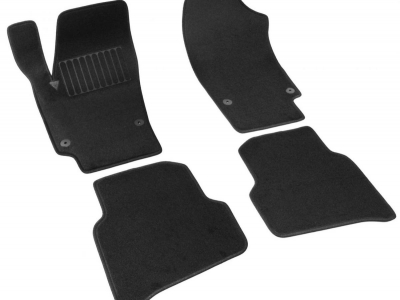 Коврики текстильные SV-Design чёрные на седан для Volkswagen Polo Sedan № 5014-UNF3-14P