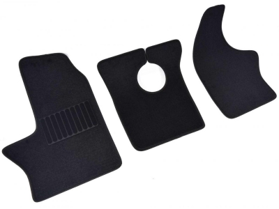 Коврики текстильные SV-Design чёрные передние 2 штуки для Газель Next № 2204-UNF3-13N