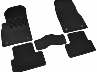 Коврики текстильные SV-Design чёрные на хетчбек для Opel Astra J № 3816-UNF3-15P
