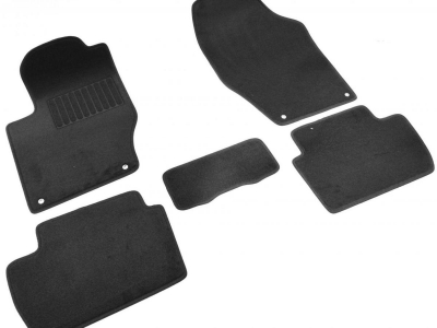 Коврики текстильные SV-Design чёрные для Peugeot 308 № 3906-UNF3-15P