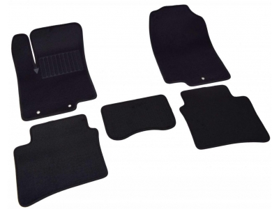 Коврики текстильные SV-Design чёрные для Kia Rio 2011-2017