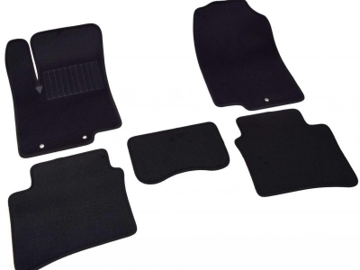 Коврики текстильные SV-Design чёрные для Kia Rio № 2928-UNF3-15M