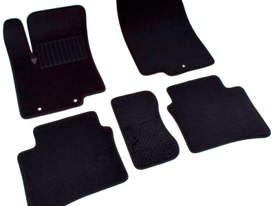 Коврики текстильные SV-Design чёрные для BMW 7 E65 № 1310-UNF3-14N