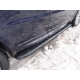 Пороги алюминиевые ТСС с накладкой чёрные для Range Rover Sport 2013-2021