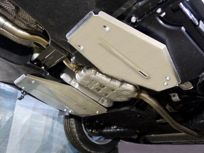 Защиты комплект алюминий 4 мм картера и кпп, обоих баков, заднего дифференциала для Audi Q5 № ZKTCC00310K