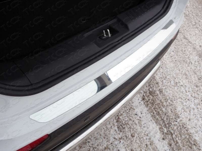 Накладка на задний бампер зеркальный лист для Audi Q5 № AUDIQ513-03