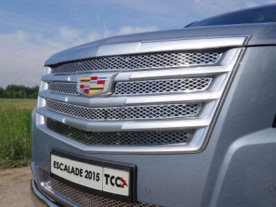 Решетка радиатора нижняя лист ТСС для Cadillac Escalade 2015-2021