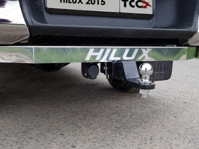 Фаркоп ТСС оцинкованный, шар E нержавеющий для Toyota Hilux 2015-2021