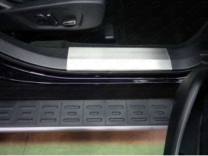 Накладки на пороги шлифованный лист 2 шт для Ford Explorer № FOREXPL16-23