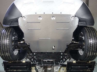 Защиты комплект алюминий 4 мм картер и кпп, задний редуктор ТСС для Ford Kuga 2016-2021