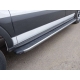 Порог алюминиевый ТСС с накладкой правый серый 2220 мм для Ford Transit 2014-2021