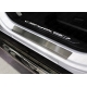 Накладки на пороги шлифованный лист 4 штуки ТСС для Haval F7 2019-2021