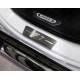 Накладки на пороги шлифованный лист надпись F7 4 штуки ТСС для Haval F7 2019-2021
