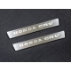 Накладки на пластиковые пороги лист шлифованный надпись Honda CR-V 2 шт ТСС для Honda CR-V 2017-2021