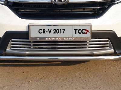 Накладка решетки радиатора нижняя 16 мм ТСС для Honda CR-V 2017-2021