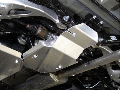 Защиты комплект алюминий 4 мм картер, КПП, бак и дифференциал ТСС для Honda CR-V 2017-2021
