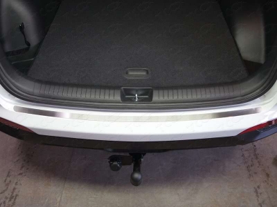 Накладка на задний бампер шлифованный лист для Hyundai Creta № HYUNCRE16-12