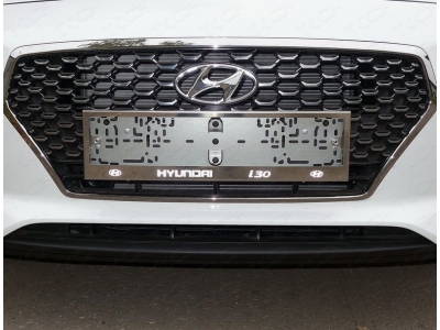 Рамка номерного знака комплект ТСС для Hyundai i30 2007-2021
