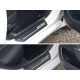 Накладки на пороги внутренние зеркальный лист ТСС для Hyundai i40 2011-2019