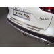 Накладка на задний бампер шлифованный лист надпись Infiniti для Infiniti QX50 2018-2021