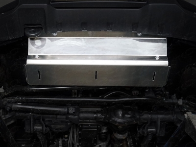Защита рулевых тяг алюминий 4 мм ТСС для Jeep Wrangler 5D 2018-2021