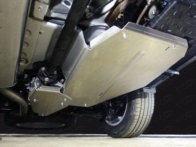 Защита дифференциала ТСС алюминий 4 мм для Kia Sorento Prime 2015-2021
