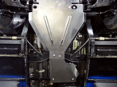 Защита раздаточной коробки алюминий 4 мм ТСС для Kia Mohave 2016-2020