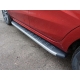 Пороги алюминиевые ТСС с накладкой серые для Lada XRay 2016-2021