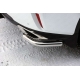 Защита задняя уголки 60 мм ТСС для Lexus RX-200t/350/450h 2015-2021