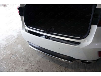 Накладка на задний бампер зеркальный лист ТСС для Lexus RX-200t/350/450h 2015-2021
