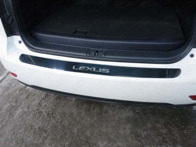 Накладка на задний бампер зеркальный лист надпись Lexus для Lexus RX-270/350/450 № LEXRX27014-03