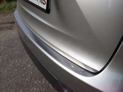 Накладка на задний бампер зеркальный лист ТСС для Lexus NX-200 2014-2017