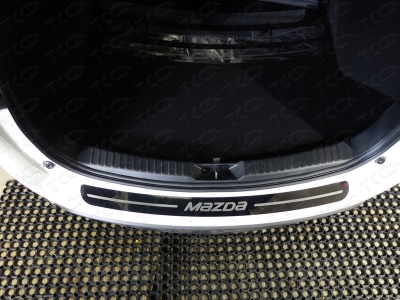 Накладка на задний бампер зеркальный лист надпись Mazda для Mazda CX-5 № MAZCX517-13
